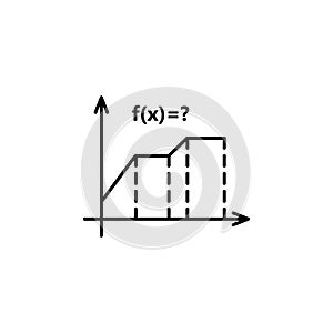 Formula math function icon. Element of school icon