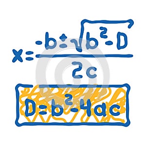 formula math science education icon doodle illustration