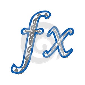 formula math science education icon doodle illustration