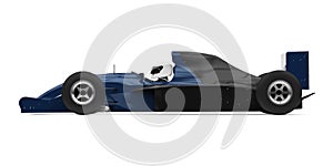 Formula One Race Car Isolated