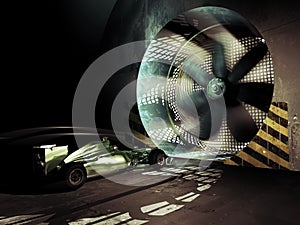 Formula one wind tunnel