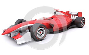 Formula race red car