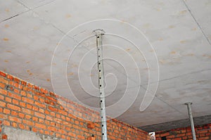 Formwork ceiling systems interior construction. Ceiling formwork is the type of formwork mostly found in buildings photo
