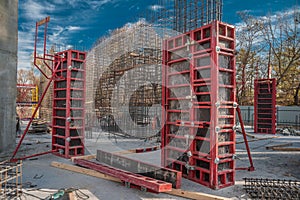 Formwork for columns in housing