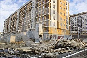 Formwork after concreting