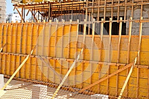 Formwork for the foundation of the building