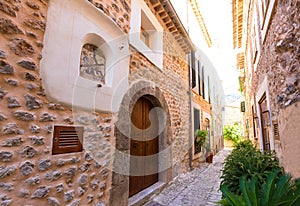 Fornalutx village in Majorca Balearic island