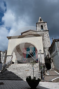Fornelli. Molise. The church of San Michele Arcangelo