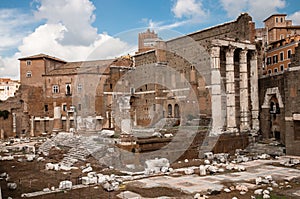 Foro di Augusto ruins at Roma - Italy photo