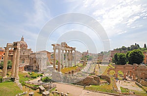 Foro Romano Roman Forum ruin cityscape Rome Italy