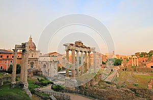 Foro Romano Roman Forum ruin cityscape Rome Italy