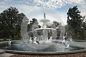 Forsyth Park Fountain in Savannah during Daytime
