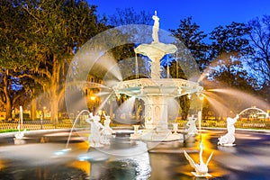 Forsyth Park in Savannah Georgia