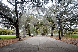 Forsythe Park in Savannah, Georgia photo