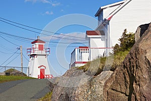 Fort Amherst Lighthouse in St. John`s