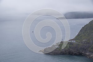 Fort Amherst from Signal Hill, Drenched in Fog 2