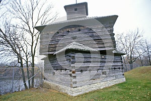 Fort Armstrong Blockhouse, Rock Island, Illinois photo