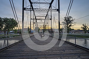 Fort Benton Front Street as Seen from the Pedestrian Bridge