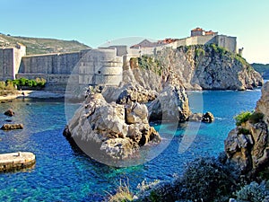 Fort Bokar and Old town of Dubrovnik