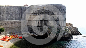 Fort Bokar in the western part of the town\'s wall, Dubrovnik, Croatia