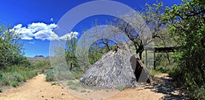 Fort Bowie National Historic Site with Apache Camp along Trail, Southwest Desert Landscape, Arizona photo