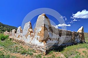 Fort Bowie National Historical Site with Ruins of Cavalry Barracks in Desert Landscape, Arizona photo