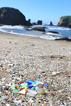 Fort Bragg California Sea Glass Rainbow