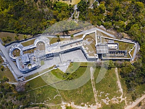 Fort Charlotte aerial view, Nassau, Bahamas