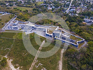 Fort Charlotte aerial view, Nassau, Bahamas