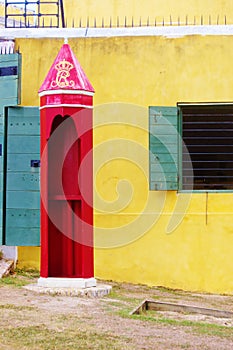 Fort christiansted st croix usvi sentry box royal symbol