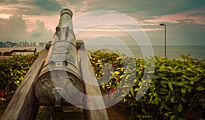 Fort Cornwallis in George Town, Penang, Malaysia. Panorama