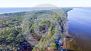 Fort De Soto Park in Florida, aerial view