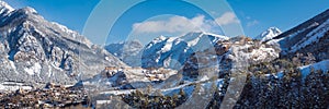 Fort des Trois Tetes and Fort de Randouillet fortifications of Vauban. Briancon, Hautes-Alpes, Alps, France photo