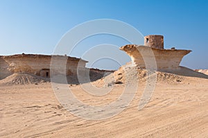 Fort in the desert of Zekreet, Qatar, Middle East