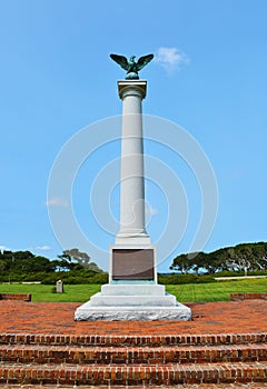 Fort Fisher Confederate Monument at Kure Beach, North Carolina