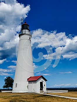 Fort Gratiot Lighthouse in Port Huron, Michigan photo