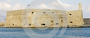 The fort guarding the port of Heraklion in Crete