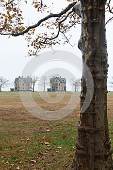 Fort Hancock Houses During Fall