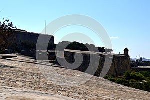 Fort at Hastings Garden in the Old Town of Valletta, the Capital of Malta