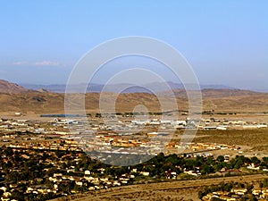 Fort Irwin Army Base-with mountain background