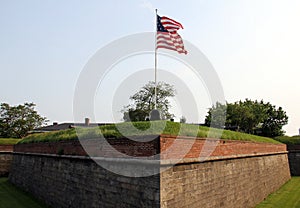 Fort Jay on Governors Island, New York, NY