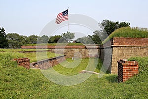Fort Jay on Governors Island, New York, NY