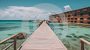 Fort Jefferson Dry Tortugas National Park Florida - made with Generative AI tools