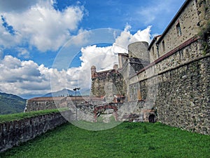 Fort Lagarde constructed in several stages around an old mediaeval signal tower in Prats-de-Mollo-la-Preste, Lagardia, Pyrenees-