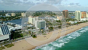 Fort Lauderdale, Aerial View, Lauderdale Beach, Florida, Atlantic Ocean