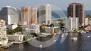 Fort Lauderdale Condominiums between the ocean and intracoastal waterway