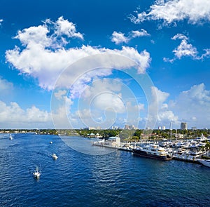 Fort Lauderdale Stranahan river at A1A Florida