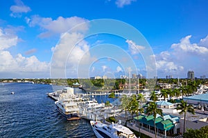 Fort Lauderdale Stranahan river at A1A Florida