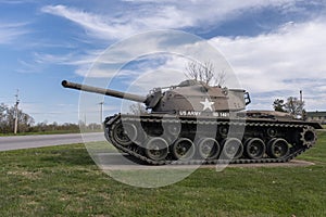 FORT LEONARD WOOD, MO-APRIL 29, 2018: General Sherman Medium Tank M4A3E8