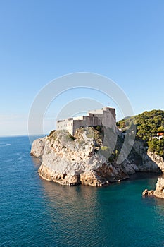 Fort Lovrijenac (circa 1018) in Dubrovnik, Croatia